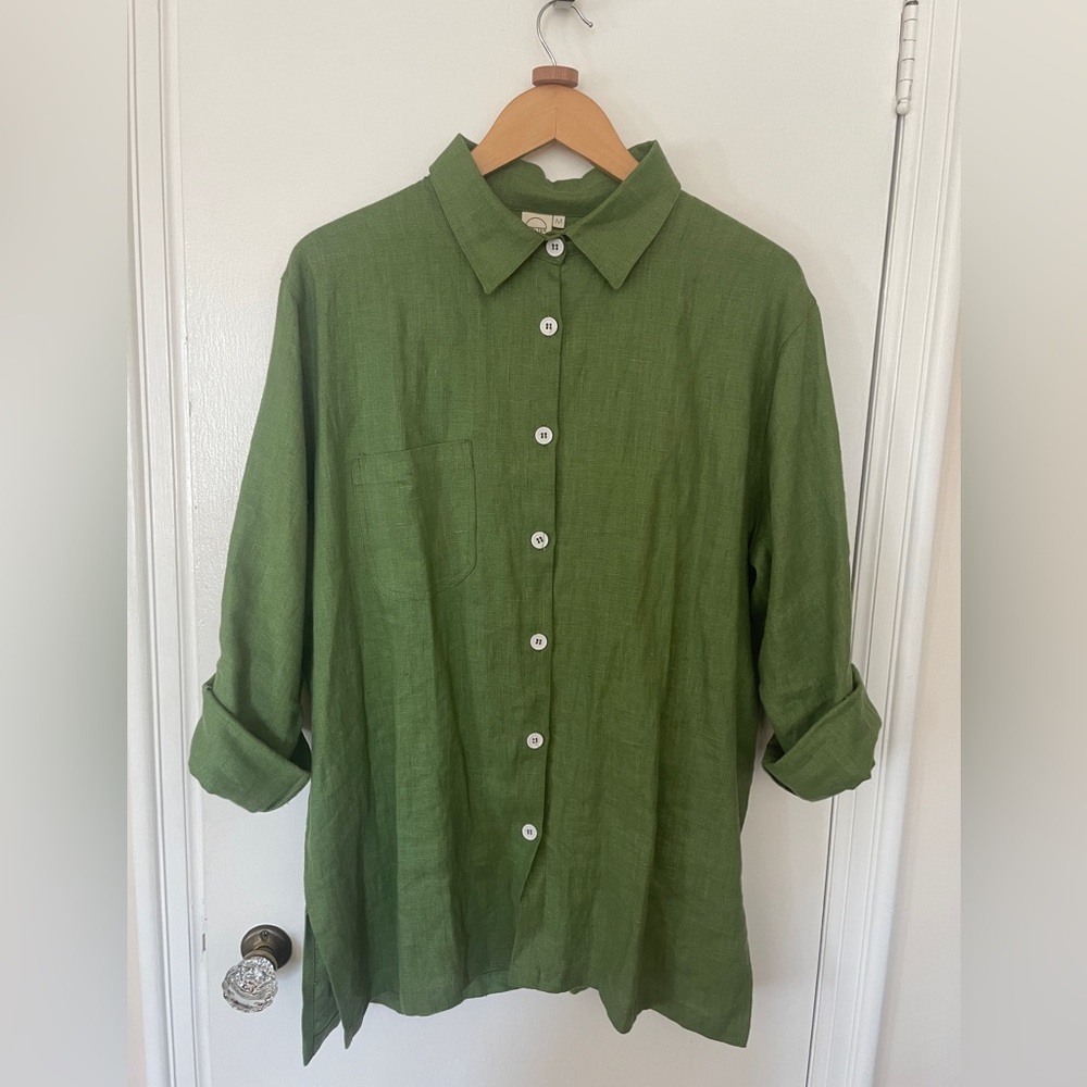 Shelter Lloyd Button-Up, Linen (size M)